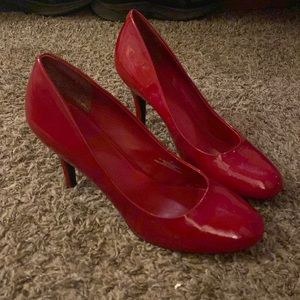 Mossimo red heels, size 10